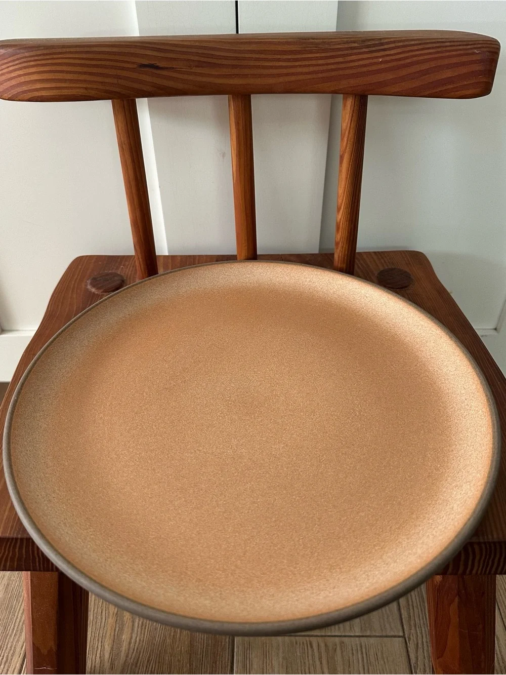 Vintage Heath Ceramics Round Dinner Plate Pumpkin Brown